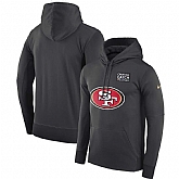 Men's San Francisco 49ers Anthracite Nike Crucial Catch Performance Hoodie,baseball caps,new era cap wholesale,wholesale hats